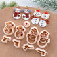 Winter Christmas Polymer Clay Cutters | Snowman Clay Earring Cutters Set for Jewelry Making