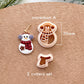 Winter Christmas Polymer Clay Cutters | Snowman Clay Earring Cutters Set for Jewelry Making