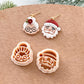 Winter Christmas Polymer Clay Cutters | Mr & Mrs Santa Claus Clay Earring Cutters Set for Jewelry Making