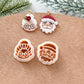 Winter Christmas Polymer Clay Cutters | Mr & Mrs Santa Claus Clay Earring Cutters Set for Jewelry Making