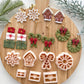 Winter Christmas Polymer Clay Cutters | Wreath Candy Cane & Snowflake Clay Earring Cutters Set for Jewelry Making