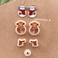 Winter Christmas Polymer Clay Cutters | Snowman Clay Earring Cutters Set for Jewelry Making