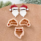 Winter Christmas Polymer Clay Cutters | Santa Claus Clay Earring Cutters Set for Jewelry Making