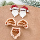 Winter Christmas Polymer Clay Cutters | Santa Claus Clay Earring Cutters Set for Jewelry Making