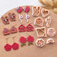 Valentines Polymer Clay Cutters | Love Clay Earring Cutters | Embossing Polymer Clay Tools & Sets