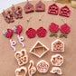 Valentines Polymer Clay Cutters | Love Clay Earring Cutters | Embossing Polymer Clay Tools & Sets