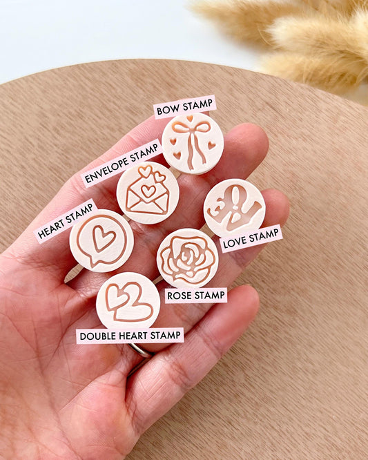 Valentine's Day Wax Seal Stamp Polymer Clay Cutters