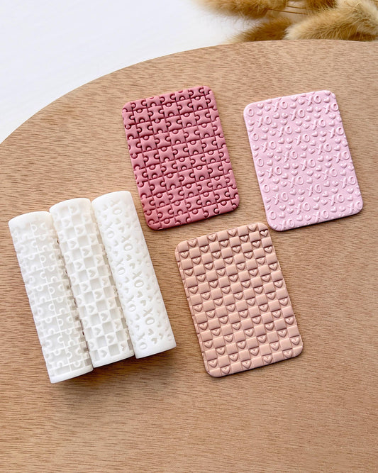 Valentine's Day Clay Texture Rollers