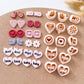 Valentine Stud Polymer Clay Cutters | Love Heart Clay Earring Cutters | Polymer Clay Tools for Jewelry Making