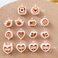 Valentine Stud Polymer Clay Cutters | Love Heart Clay Earring Cutters | Polymer Clay Tools for Jewelry Making