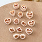 Valentine Stud Polymer Clay Cutters | Love Heart Clay Earring Cutters | Polymer Clay Tools for Jewelry Making