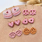 Valentines Heart  Polymer Clay Cutters | Love Cookie Clay Cutter | Clay Earring Tools | Concha | Cake | Pretzel