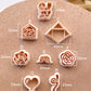 Valentines Polymer Clay Cutters | Love Clay Earring Cutters | Embossing Polymer Clay Tools & Sets