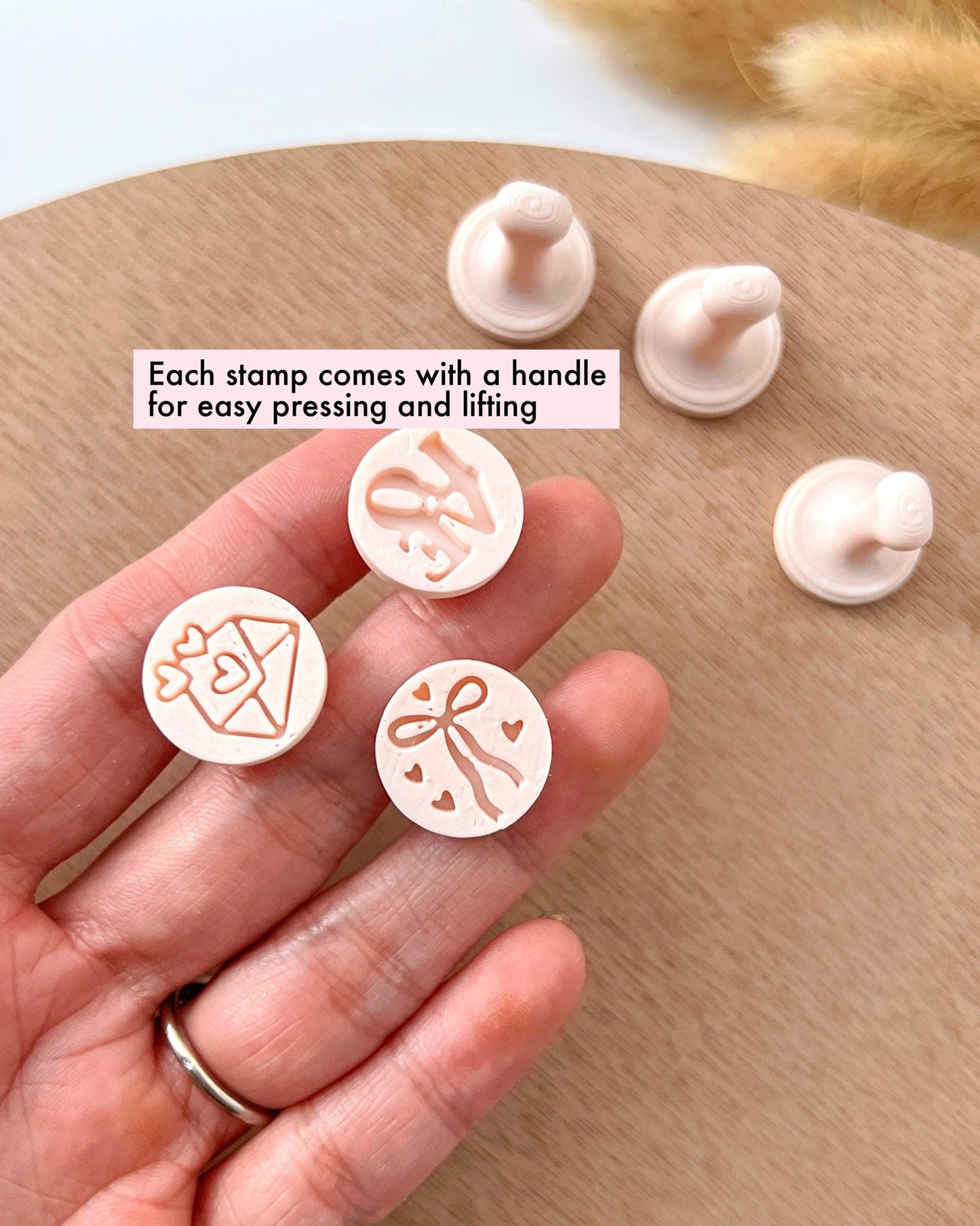 Valentines Polymer Clay Cutters | Wax Seal Clay Earring Stamps | Polymer Clay Tools for Jewelry Making