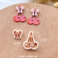 Valentines Polymer Clay Cutters | Heart Shaped Chocolate Clay Earring Cutters | Cherry | Strawberry Cutters