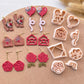 Valentines Polymer Clay Cutters | Love Clay Earring Cutters | Embossing Polymer Clay Tools & Sets