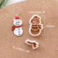 Winter Christmas Polymer Clay Cutters | Snowman Clay Earring Cutters Set for Jewelry Making