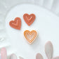 Embossing Heart Polymer Clay Cutters