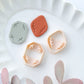 Embossing Leaf Art Deco Polymer Clay Cutters