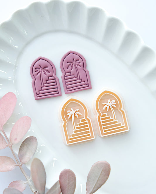 Palm Tree Arch Clay Earring Cutters