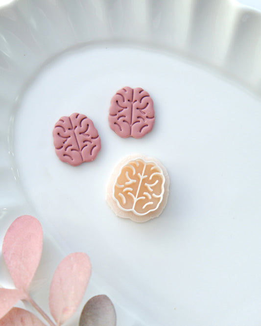 Brain Polymer Clay Cutters | Boho Clay Earring Cutters | Mental Health Earrings Cutter