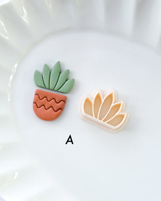 Various Cactus Polymer Clay Cutters for Stud Earrings