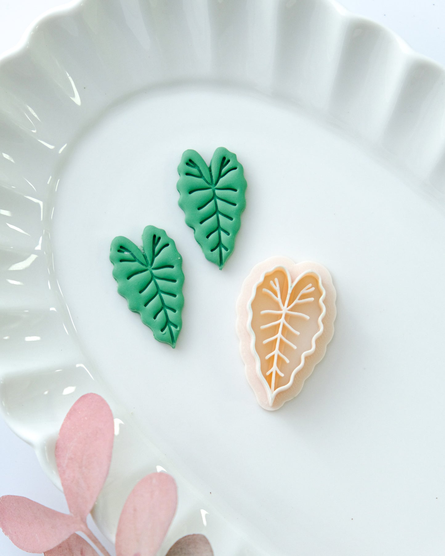 Spring Leaf Polymer Clay Cutter, Clay Earring Cutters