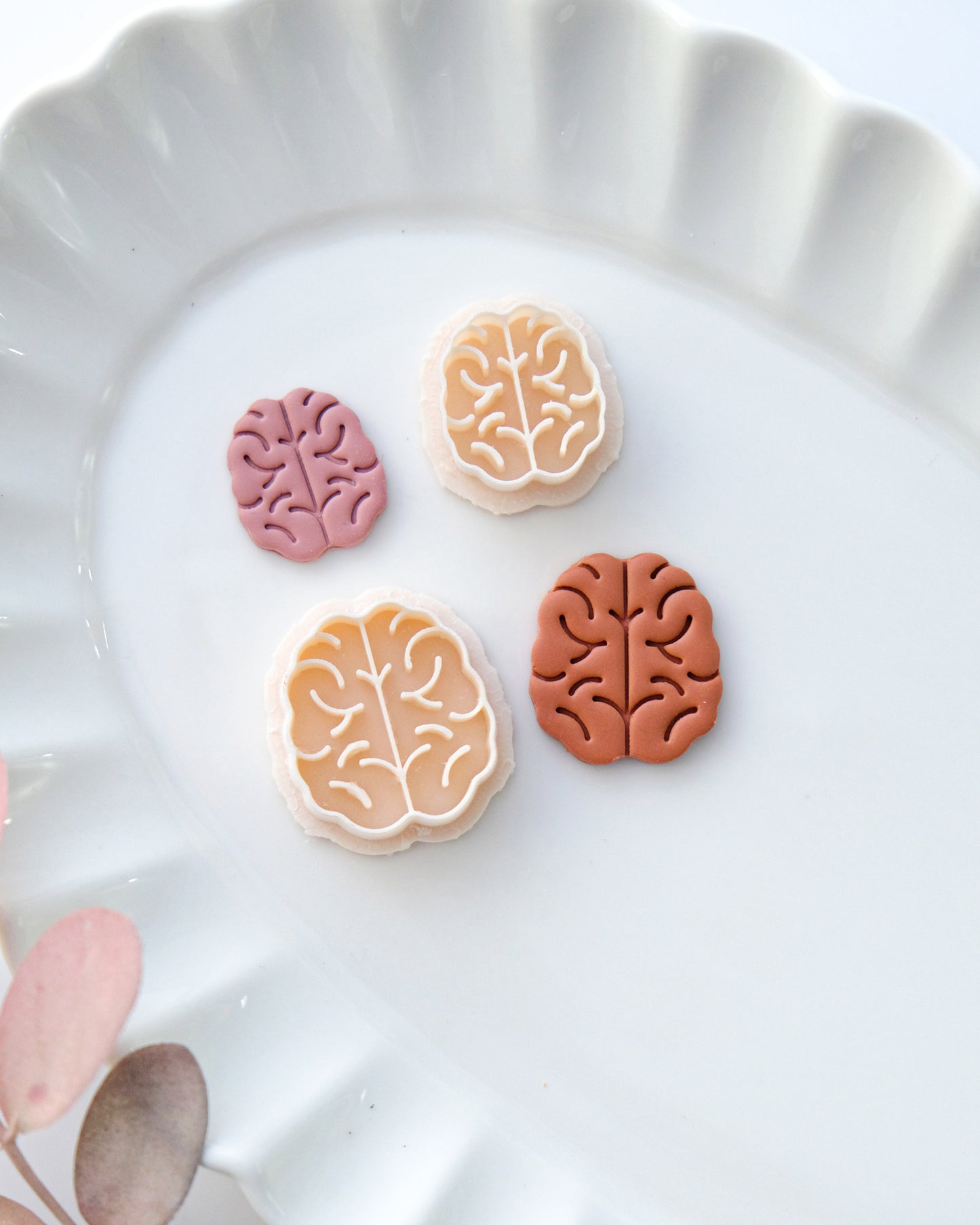 Brain Polymer Clay Cutters | Boho Clay Earring Cutters | Mental Health Earrings Cutter