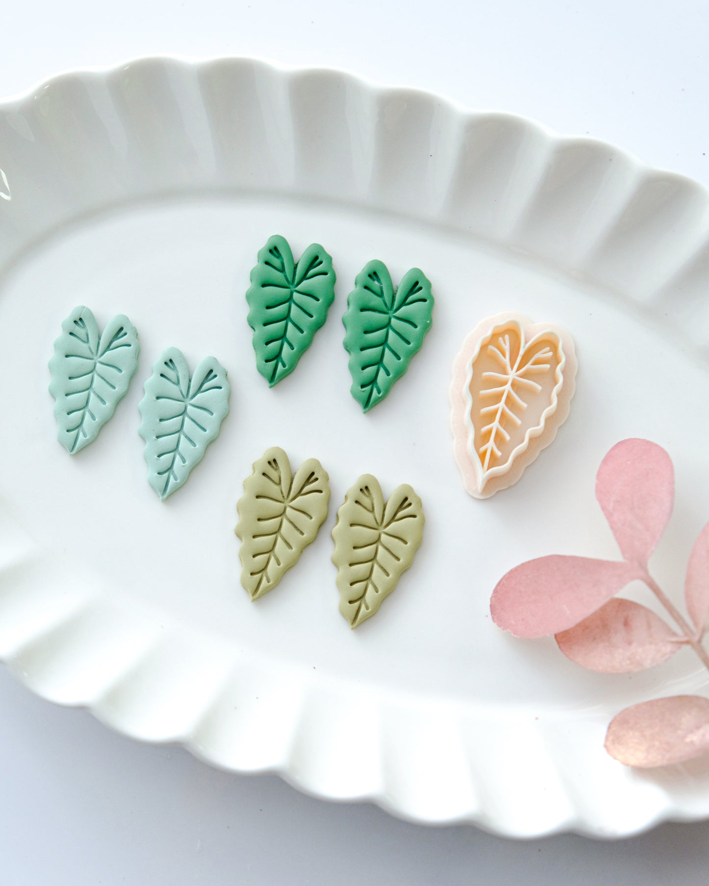 Spring Leaf Polymer Clay Cutter, Clay Earring Cutters