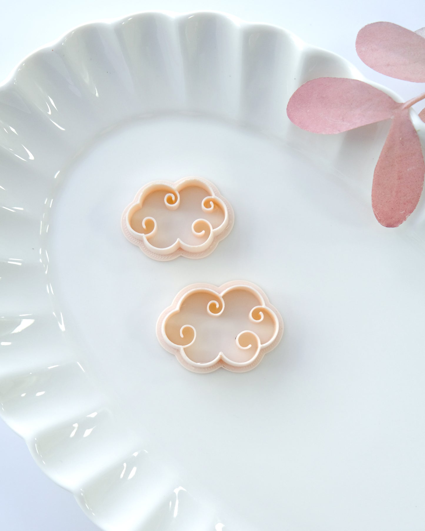 Embossed Cloud Polymer Clay Earring Cutters