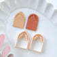 Embossed Leaf Arch Clay Earring Cutters