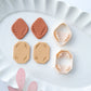Embossing Leaf Art Deco Polymer Clay Cutters