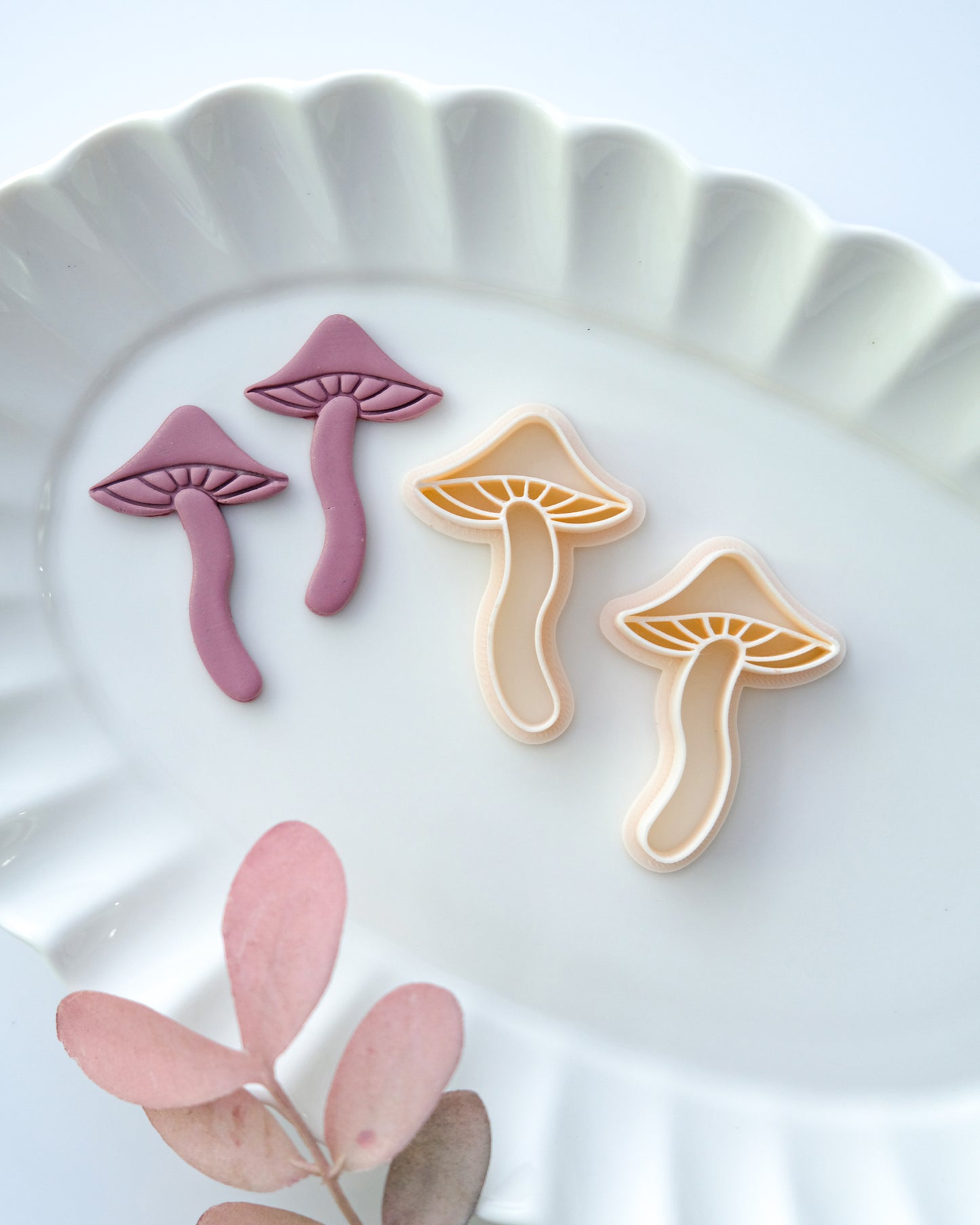 Mushroom Clay Earring Cutters