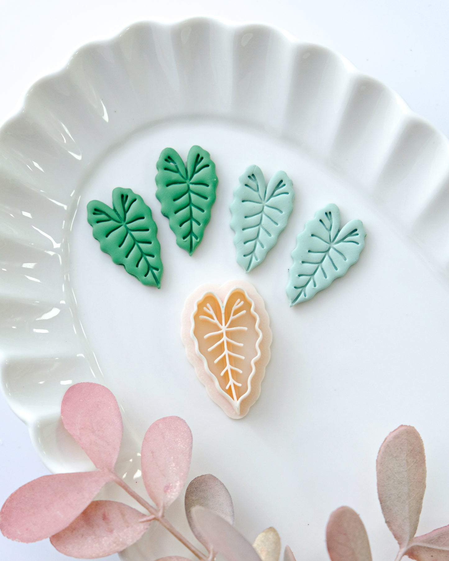 Spring Leaf Polymer Clay Cutter, Clay Earring Cutters