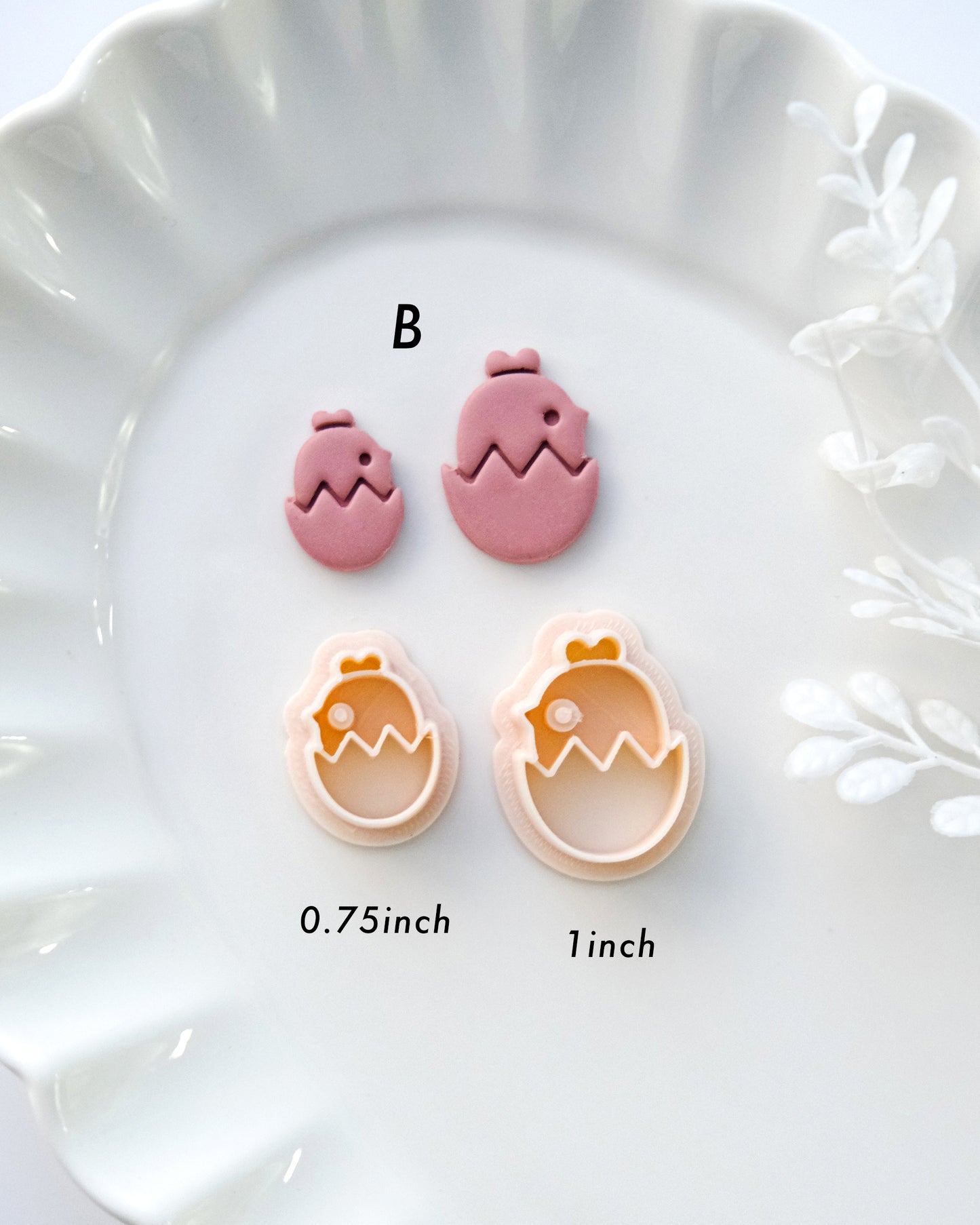 Easter Eggs and Chicken Clay Earring Cutters