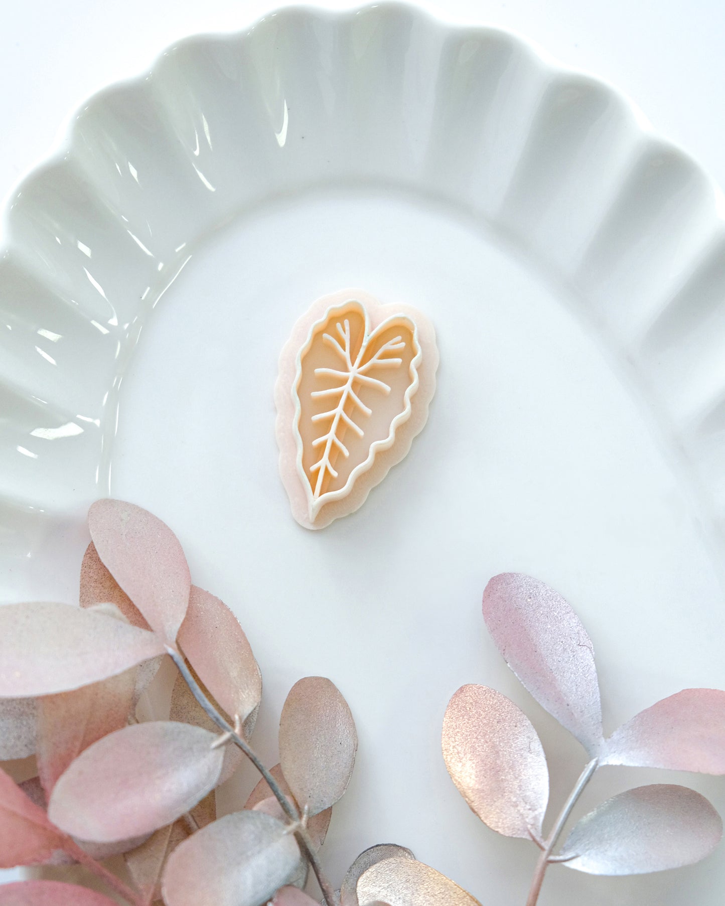 Spring Leaf Polymer Clay Cutter, Clay Earring Cutters