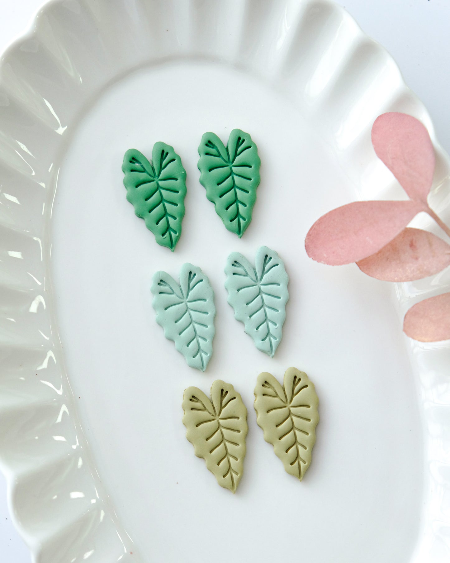 Spring Leaf Polymer Clay Cutter, Clay Earring Cutters