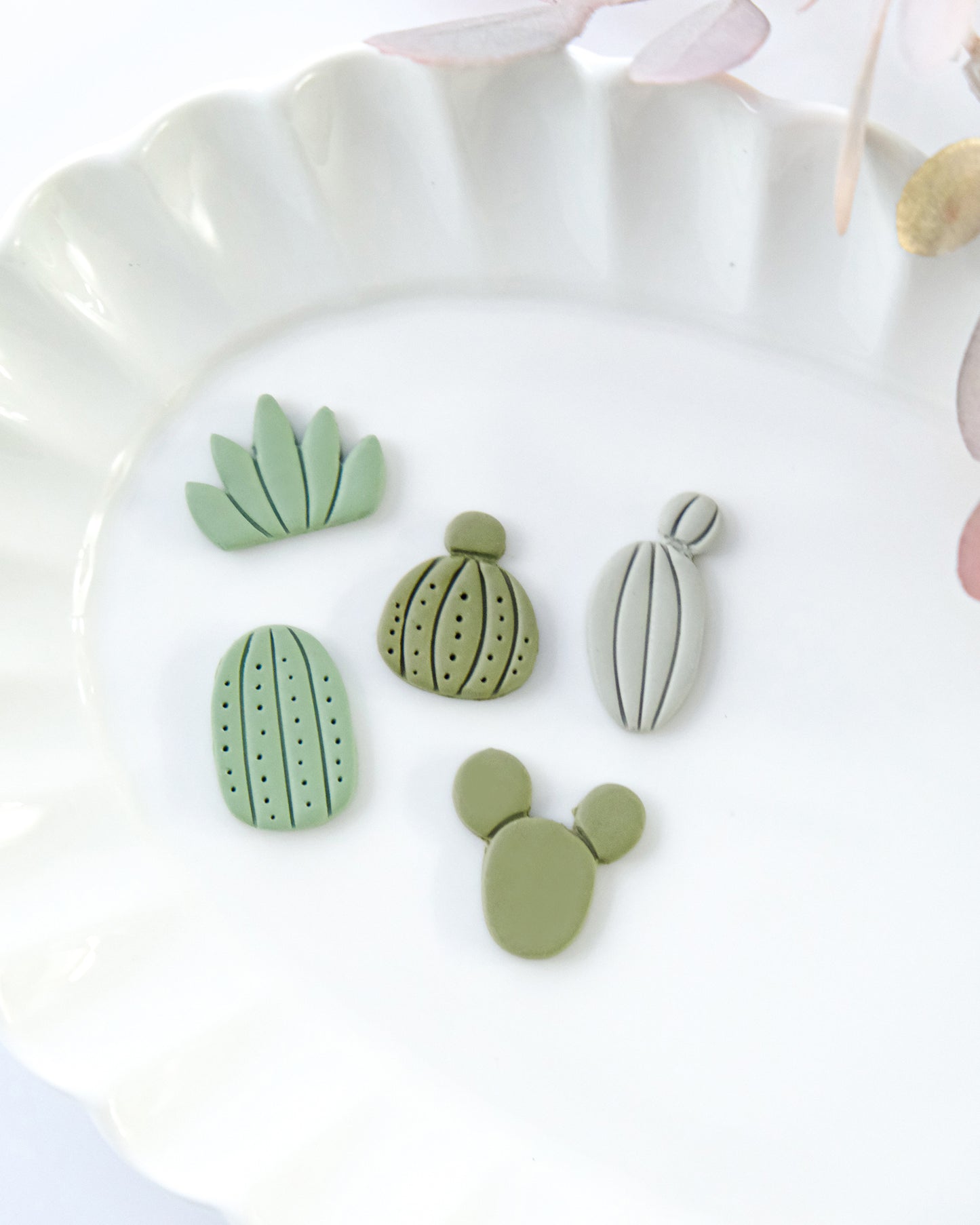 Various Cactus Polymer Clay Cutters for Stud Earrings