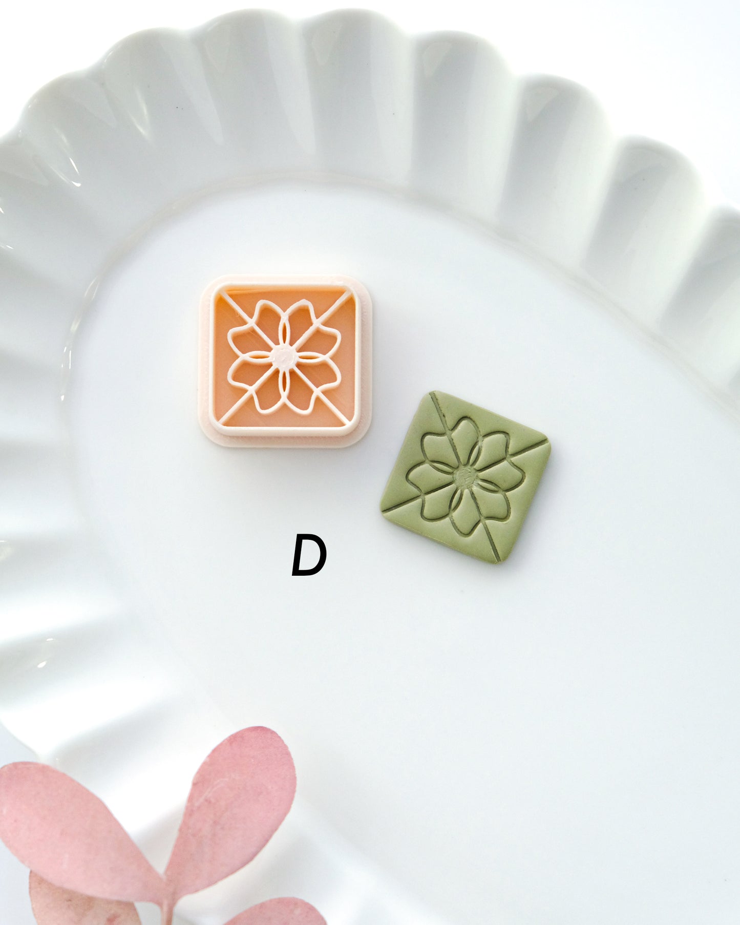 Floral Tile Polymer Clay Cutters