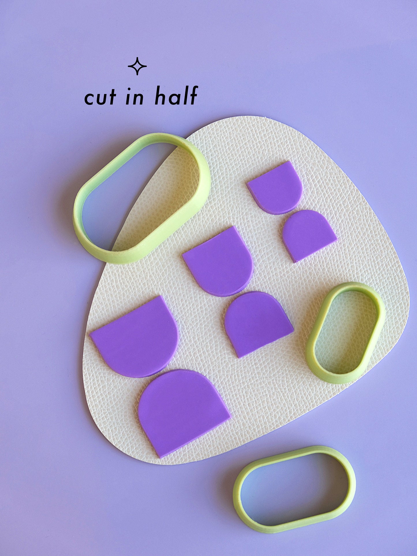 Oval Shape Clay Cutters Set