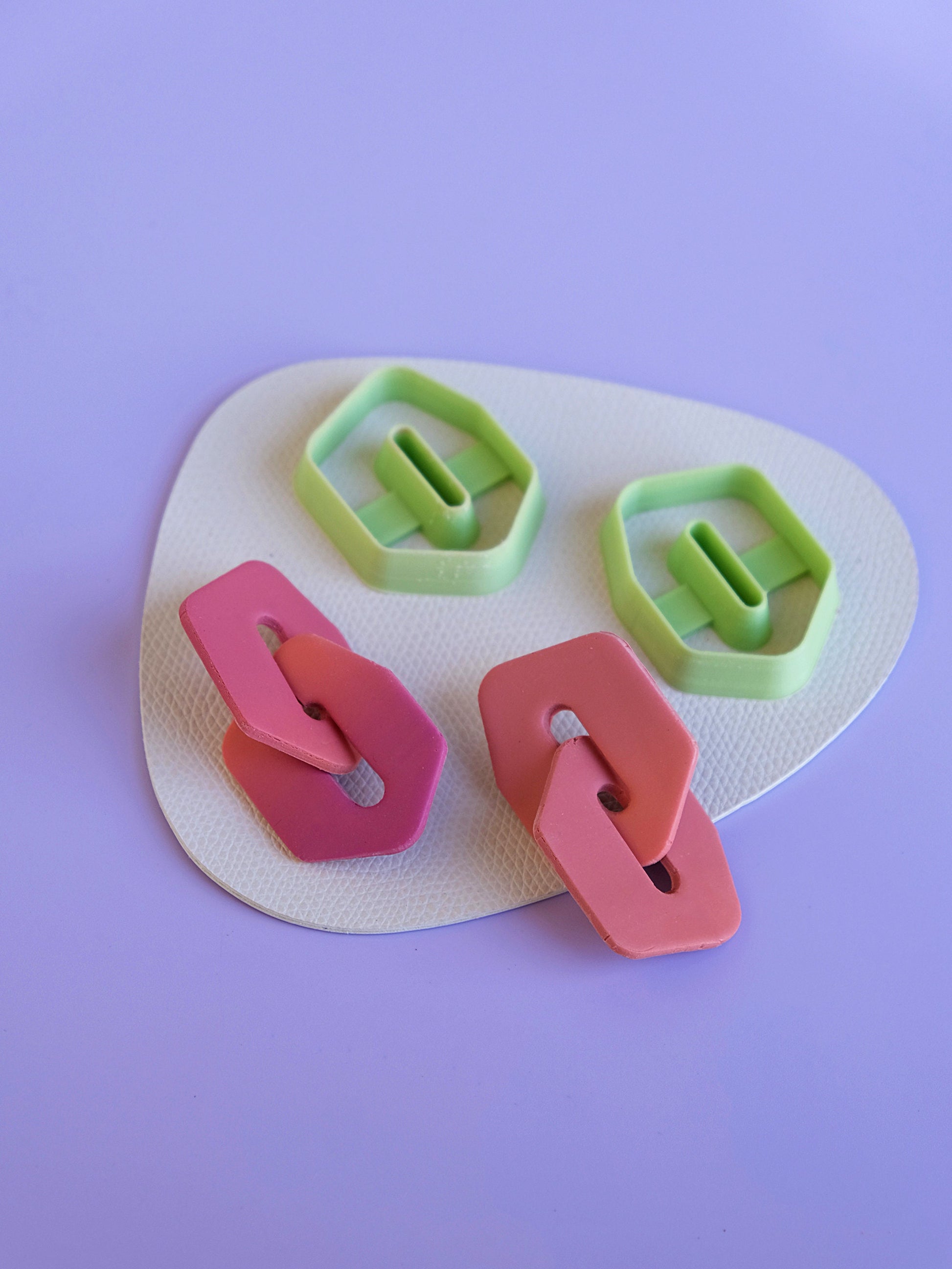 Polymer Clay Cutter set of 6, Donut Clay Cutter, Polymer clay Earring  cutter