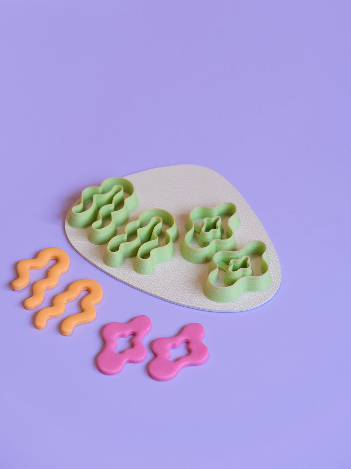 Organic Cane Polymer Clay Cutters for Earrings Set – RoseauxClayCo