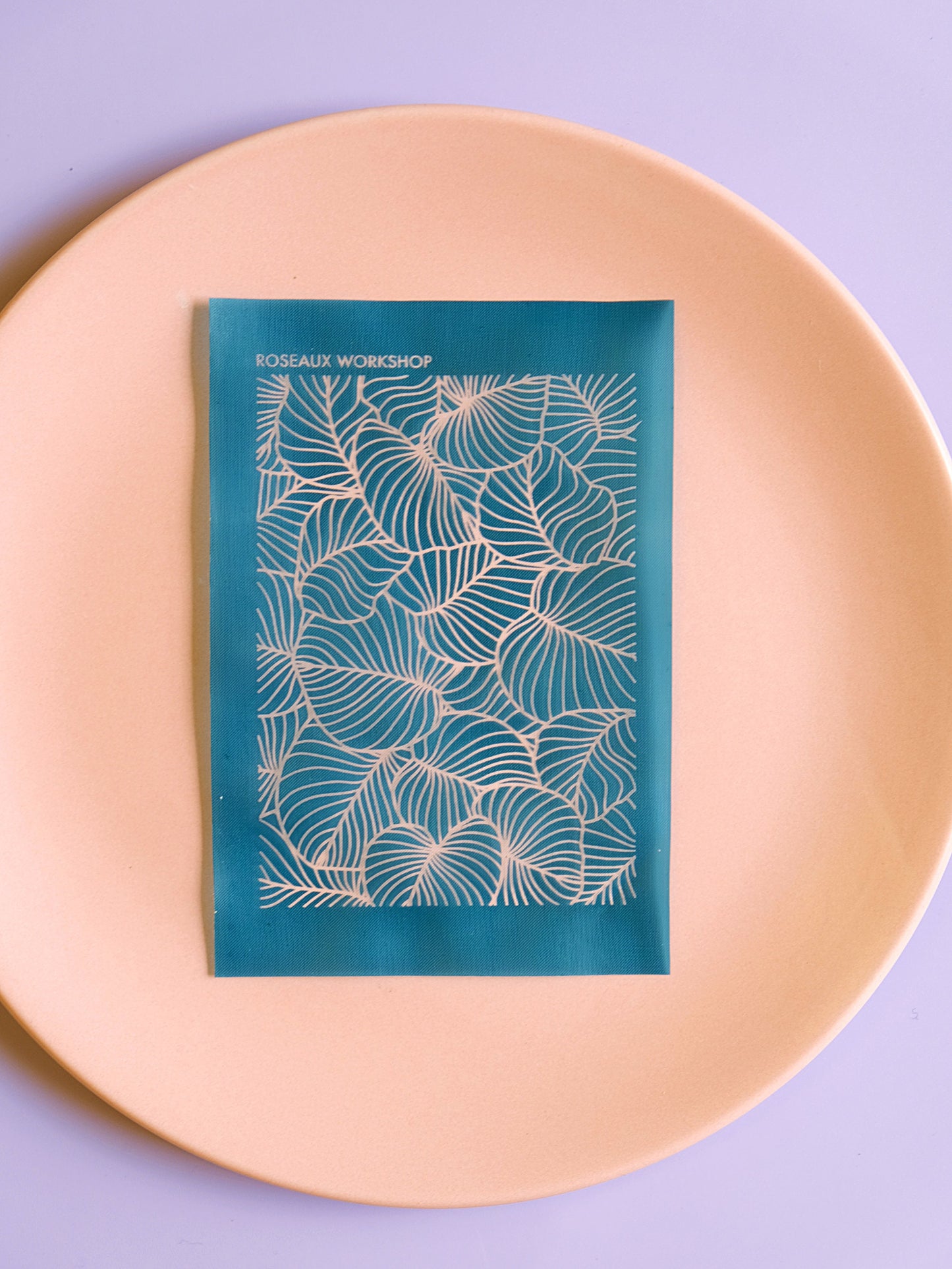 Leaf Design Polymer Clay Silk Screen Stencils