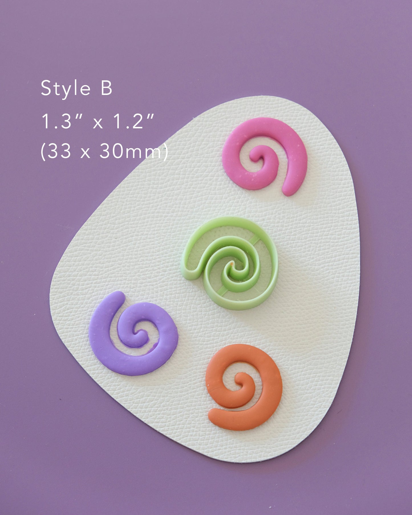 Spiral Shaped Polymer Clay Cutters