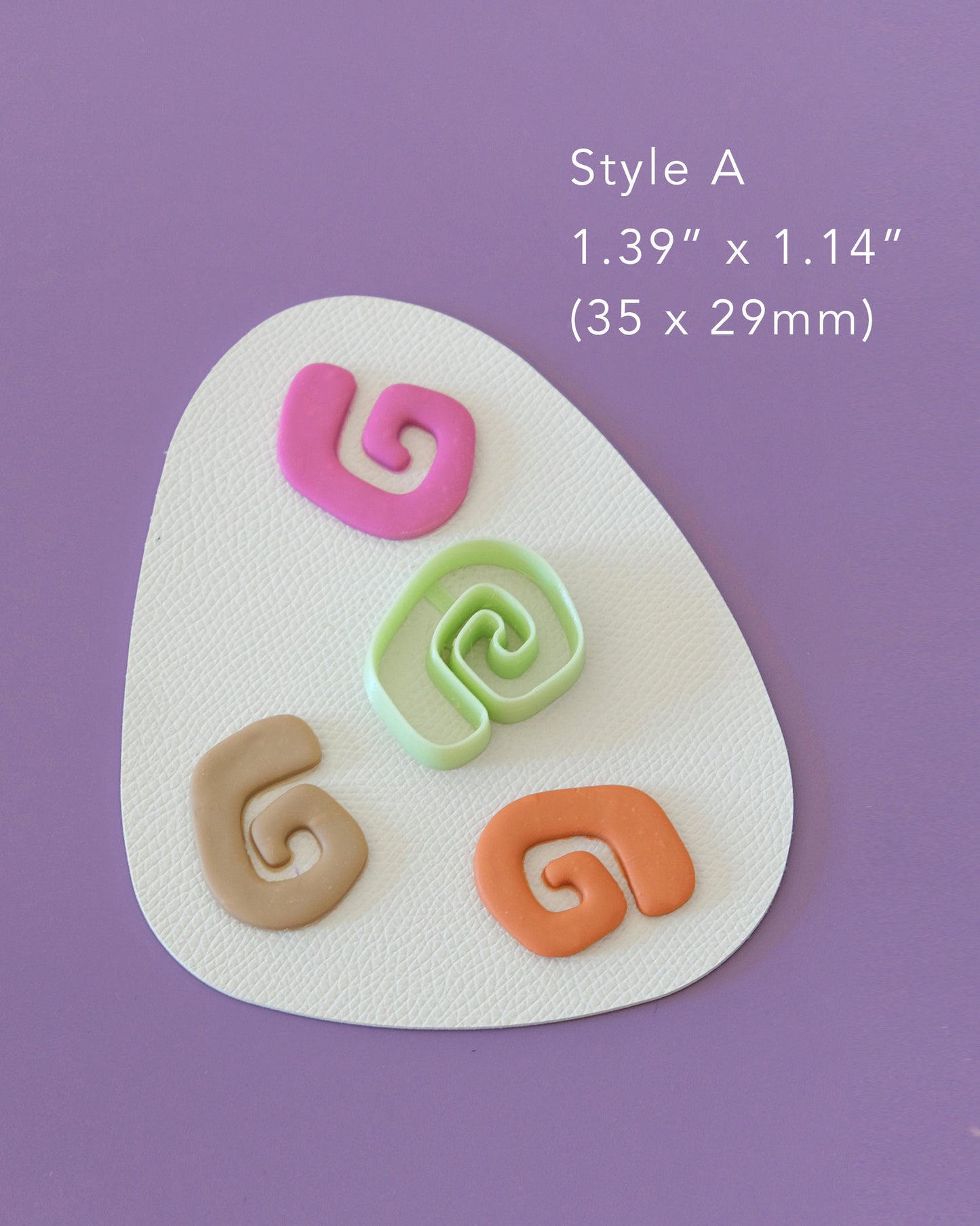 Spiral Shaped Polymer Clay Cutters