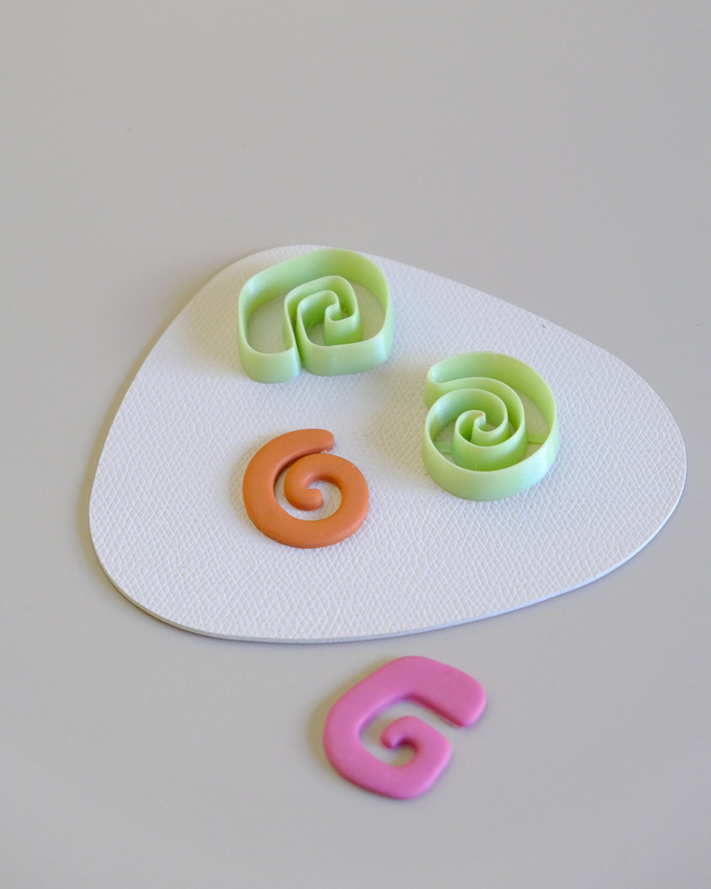 Spiral Shaped Polymer Clay Cutters