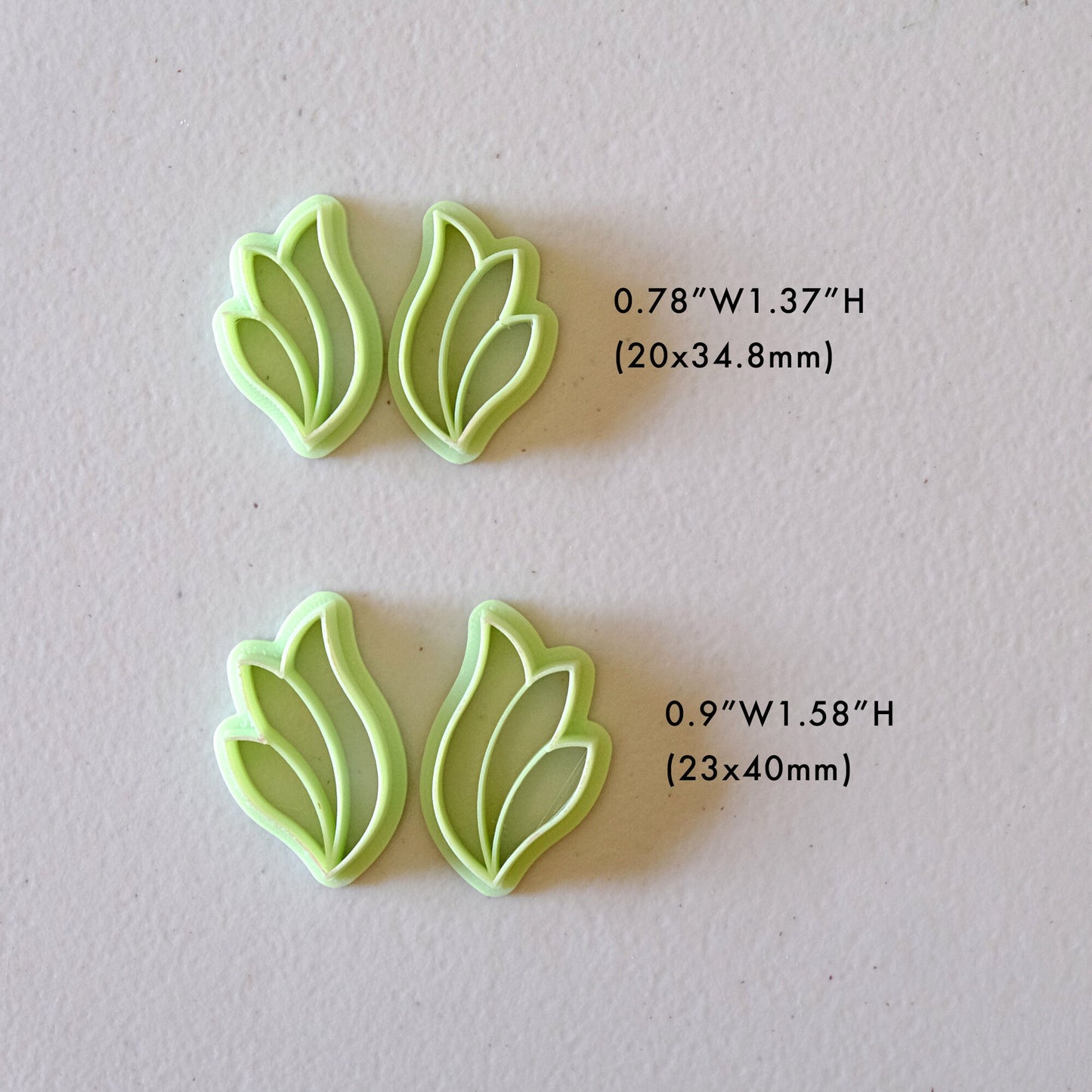 Spring Leaf Polymer Clay Cutters Set