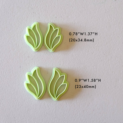 Spring Leaf Polymer Clay Cutters Set