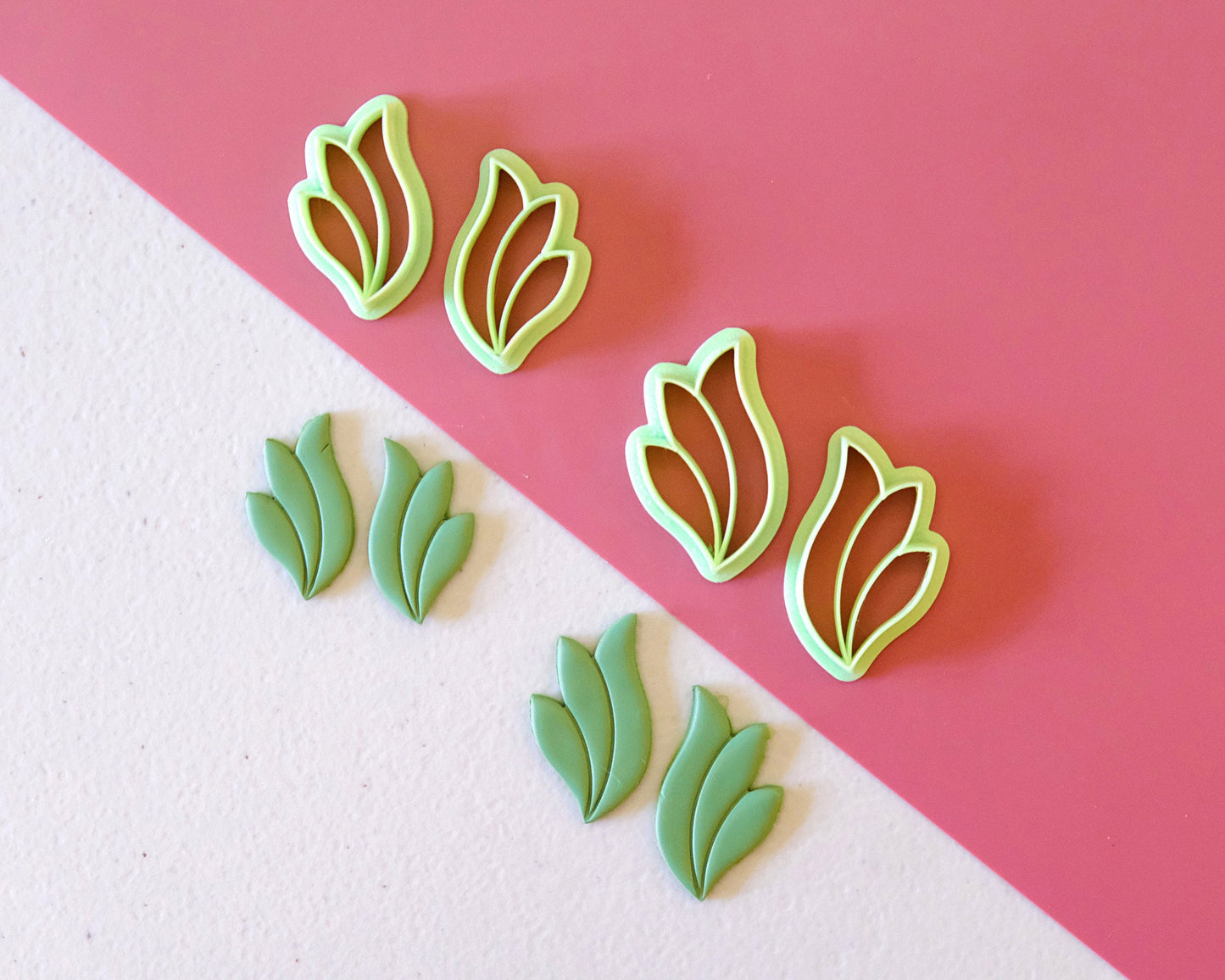 Spring Leaf Polymer Clay Cutters Set