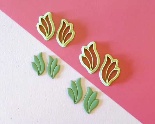 Spring Leaf Polymer Clay Cutters Set